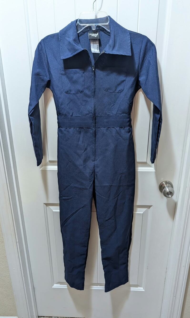 Navy Blue Michael Myers Mechanic Jumpsuit Halloween Costume Kids M Cosplay